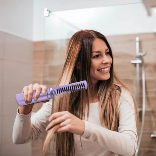 Wireless Hair Straightener Comb, USB Rechargeable