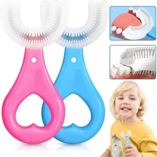 U-Shaped Silicone Kids Toothbrush