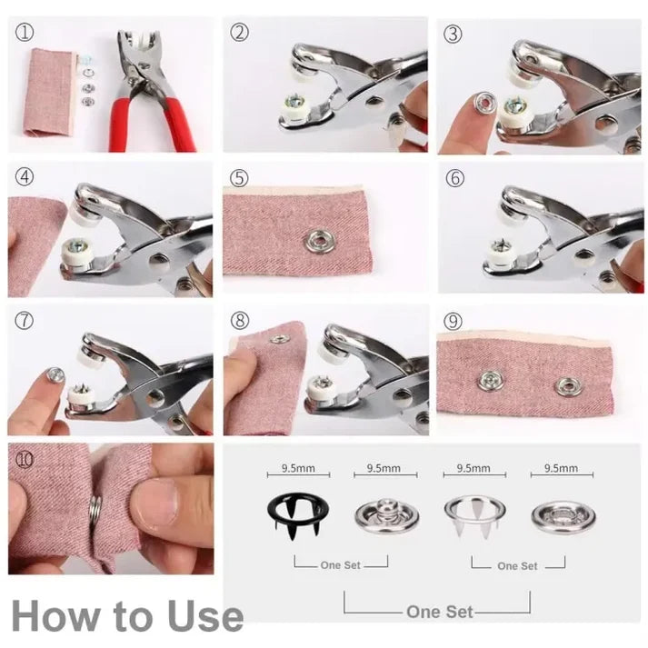 Tich Button Machine With 50 Pcs Button